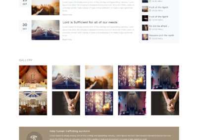 Church website template 1