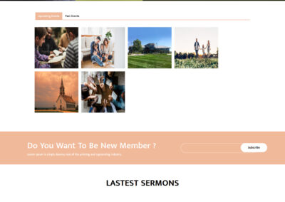 Church Website Template 5