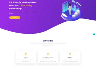 Bitcoin Mining – HYIP Template