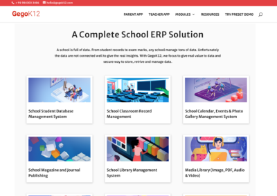 GegoK12 – Promotional Website