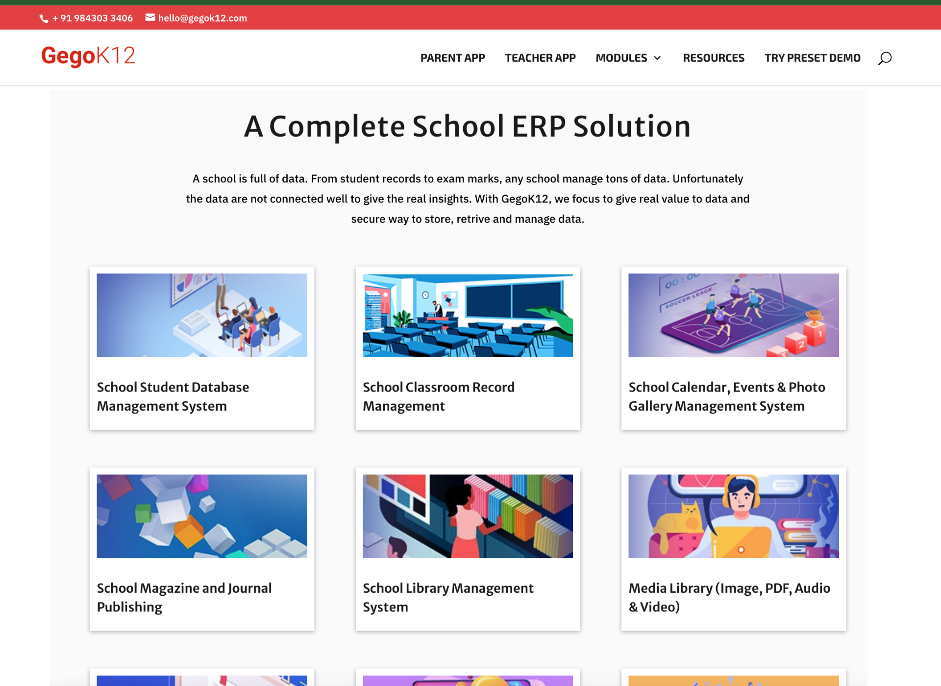 Wordpress Website for GegoK12